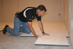 Installing ThermalDry® insulated floor decking 