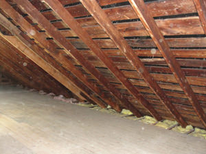 A Massachusetts and Connecticut attic before installation of SuperAttic